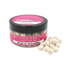 WHITE MAMBA POP UP plavajoče kroglice 10 mm z luknjo