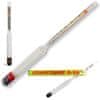 Alkoholmeter, indikator alkohola 0 - 96% steklo, 14 cm plovni