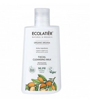 Ecolatier Revitalizirajoče in negovalno čistilno mleko za obraz z organskim arganovim oljem 250 ml
