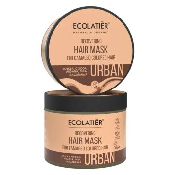 Ecolatier Obnovitvena maska za poškodovane barvane lase, 380 ml