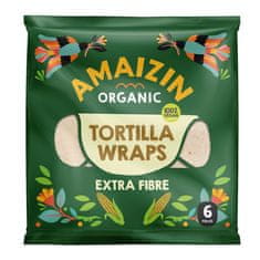 Amaizin Organski tortiljini zavitki z otrobom (vir vlaknin) BIO (6 kosov) 240 g