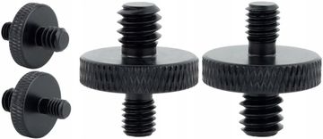 Adapter z redukcijskim vijakom 1/4" na M5 stativ, aluminijast, črne barve, 18 mm