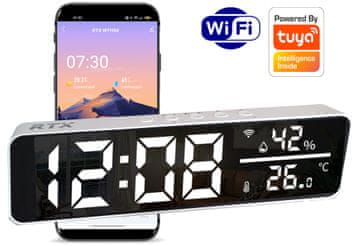 RTX velik LED senzor ure senzor temperature in vlažnosti WiFi Tuya