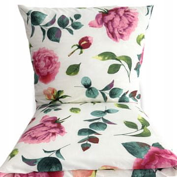 POSTELJNINA 160x200 100% DEBEL BOMBAŽ 3-DELNI POLISH PREMIUM FLOWERS