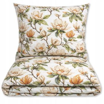 POSTELJNINA 160x200 100% DEBEL BOMBAŽ 3-DELNI POLISH PREMIUM FLOWERS