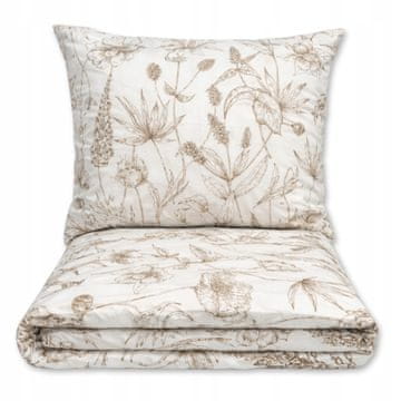POSTELJNINA 160x200 100% DEBEL BOMBAŽ 3-DELNI POLISH PREMIUM FLOWERS