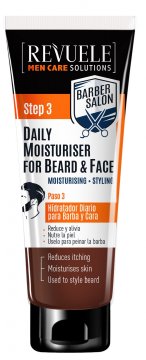 Revuele Men Care Barber dnevna vlažilna krema za brado in obraz (80 ml)