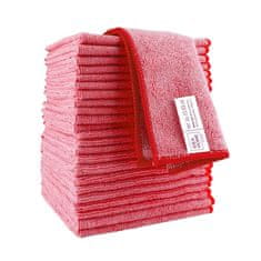 IDEA HOME IH MIKROFLAKEN KRPICE 30x30cm 24 kosov RDEČE