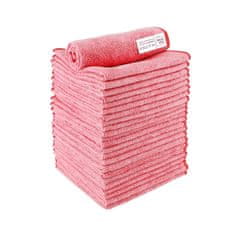 IDEA HOME IH MIKROFLAKEN KRPICE 30x30cm 24 kosov RDEČE