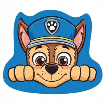 Carbotex Blazina Paw Patrol Chase v obliki črke Chase, modra, licencirana za sobo