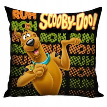 Carbotex Prevleka za vzglavnik Scooby-Doo z licenco in psom na črnem ozadju za ljubitelje risank