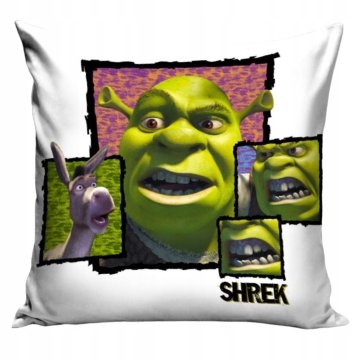 Carbotex Prevleka za vzglavnik Shrek Licensed s pravljičnimi junaki, dekorativna za oboževalce