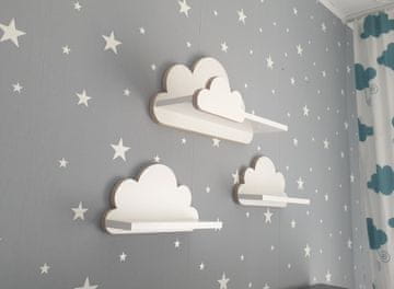 Komplet 3 polic Cloud LAGUNA - Elegance