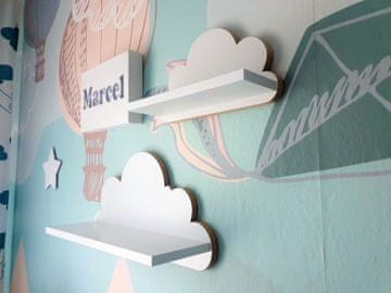 Komplet 2 polic Cloud IBIZA - Elegance