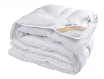 DE Zimska odeja 155x200 MERINO VOLNA Senna Home bela