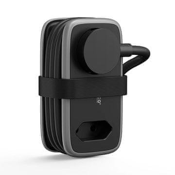 Orico APP podaljšek 5in1 2x USB-A / 1x USB-C / 2x AC 15.5W, črn