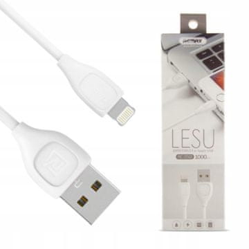REMAX KABEL ZA IPHONE USB PRIKLJUČEK - APPLE LIGHTNING BELA 1M
