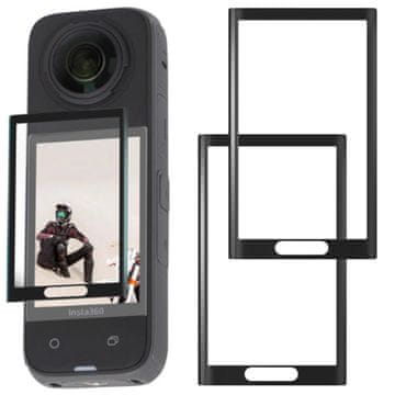 Sunnylife Zaščitno steklo 9H iz kaljenega stekla (2 kosa) za Insta360 X4