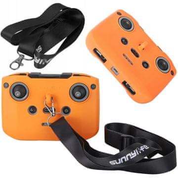 Sunnylife Zaščitni pokrov, držalo, ovitek, trak, miška, daljinski upravljalnik za DJI RC-N3 RC-N2 RC-N1 - DJI Mini 2 3 Avata Neo - cijan