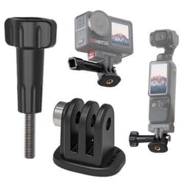 Sunnylife 1/4-palčni 360° vrtljivi adapter za Action 5 Pro / Osmo Pocket 3 / Insta360 Go 3S