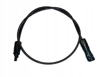 Solarni kabel z MC-4 vtiči 1 m črne barve
