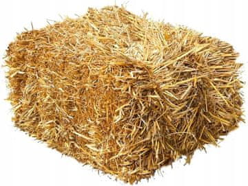Import Posteljnina iz slamnate kocke XXL, velika, za dekoracijo 80x50x40 cm
