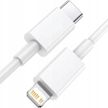 LIGHTNING - USB-C KABEL ZA HITRO POLNJENJE ZA IPHONE MOČAN KABEL TYPE-C BEL