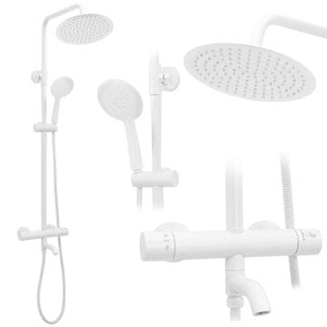 REA LUNGO SET ZA TUŠ IN KAD BEL TERMOSTAT SKU -P6608