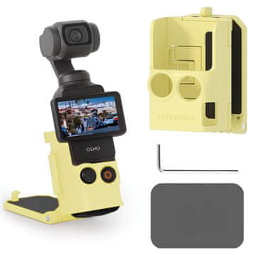 Sunnylife Magnetni nastavljiv zaščitni nosilec za DJI Osmo Pocket 3 (rumen)