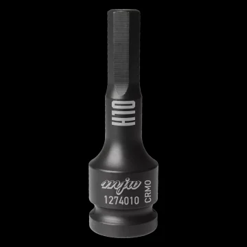 MJW Udarni nasadni ključ 1/2" dolgi HEX H10