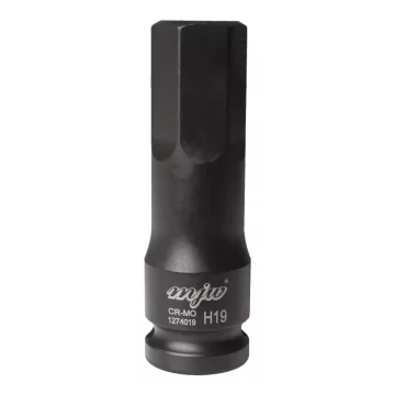 MJW Udarni nasadni ključ 1/2" dolgi šesterokotni HEX H19