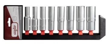 MJW Komplet dolgih jeklenih nastavkov 1/2" 6-krakih