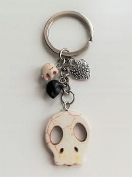 Darilni obesek za ključe Howlit Skull