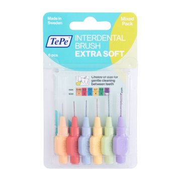 Tepe Extra Soft Mixed Pack zelo tanke medzobne ščetke 6 kos unisex
