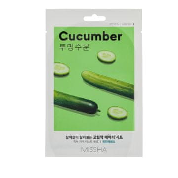 MISSHA Airy Fit Sheet Mask Cucumber maska iz blaga z izvlečkom kumare 19 g unisex