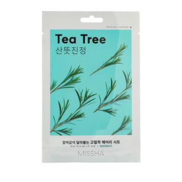 MISSHA Airy Fit Sheet Mask Tea Tree maska iz blaga z izvlečkom čajevca 19 g unisex