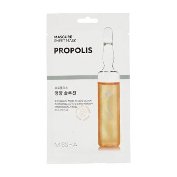 MISSHA Mascure Sheet Mask Propolis učvrstitvena maska iz blaga 28 ml unisex