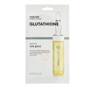 MISSHA Glutathione Sheet Mask maska iz blaga za obraz 28 ml unisex