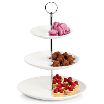 Vilde Bel porcelanast pladenj, 3-nadstropni, 34 cm