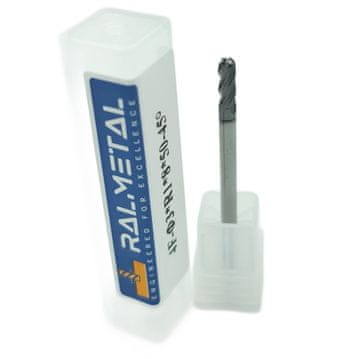 Radialni rezkar iz karbidne trdine 3 x R1 x 3D x 50 mm 45 HRC