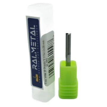 Ravni rezkar za les iz karbidne trdine, stirodur 3,175 x 12 x 38 mm, 45 HRC