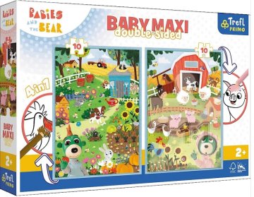 TREFL 43000 Sestavljanka Baby MAXI 2x10 Spoznajte dojenčke