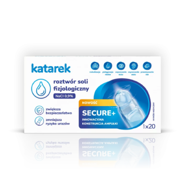 KATAREK Fiziološka raztopina Secure+ 20x5ml NaCI 0,9%