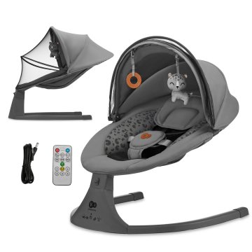 KINDERKRAFT LUMI 2 Rocker, temno siva