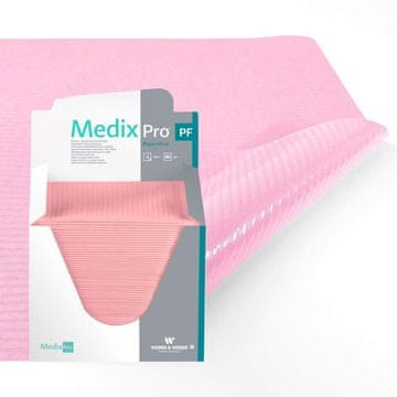 BE Higienski vložek 33 cm x 48 cm roza folija 54 g MedixPro 80 kosov