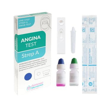 Hydrex Diagnostics Strep test - domači test za bakterijski tonzilitis Strep A 1 kos.
