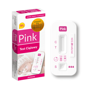 Hydrex Diagnostics Rožnata ploščica za test nosečnosti 25 ml/E 1 kos.