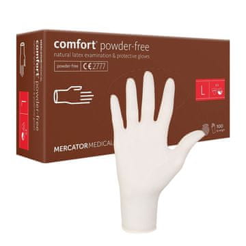 Lateks rokavice L Latex Comfort brez pudra 100 kosov