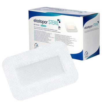 ZARYS Elastopor Steril netkani povoj 5 cm x 7,2 cm, samolepilni z vpojnim vložkom, 100 kosov