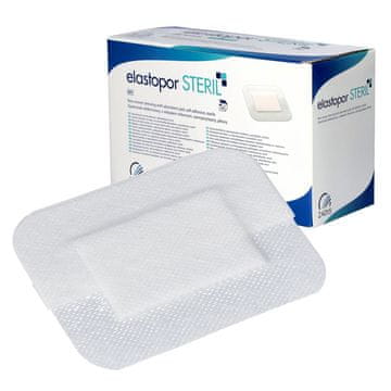 ZARYS Elastopor Steril netkani povoj 8 cm x 10 cm, samolepilni z vpojnim vložkom, 30 kosov
